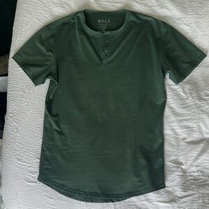 Men's Green BYLT Henley Shirt